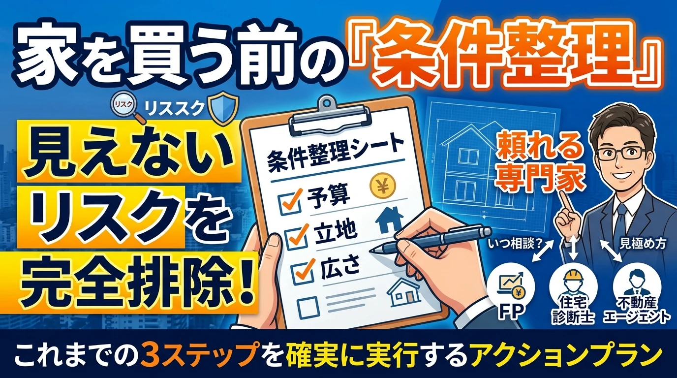 失敗しないマイホーム購入!最初にやるべき「条件整理」の3ステップ 1 5
