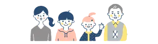 4人家族が新築間取りを選ぶ際に直面する、個室の確保、リビングの広さ、収納スペース、プライバシーと共有空間のバランスなど、家族全員が快適に暮らすための悩みを解決する間取り例（事例2）です。